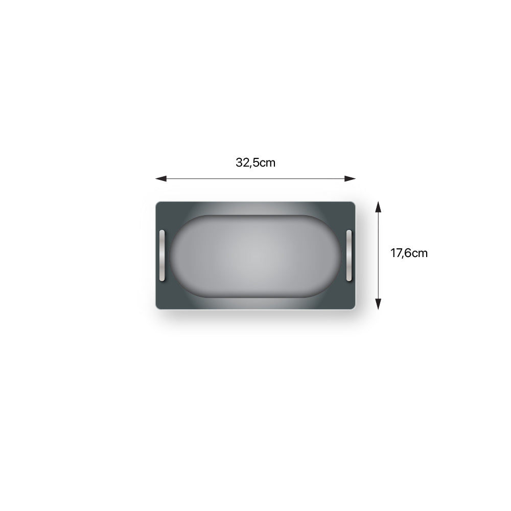 Kayalar Çift Saplı Gastronom Küvet 1/3  - Derinlik 200 mm, 7 L