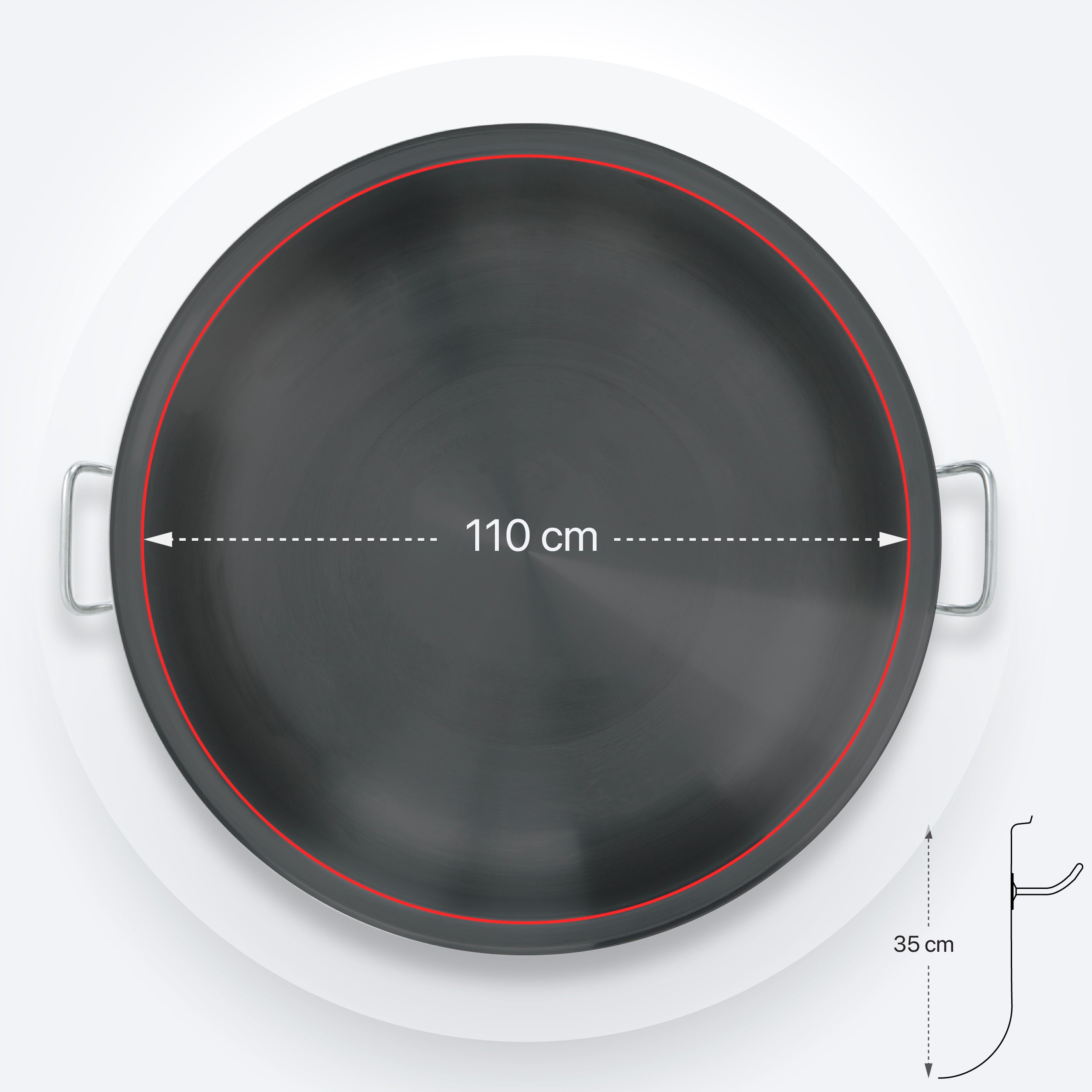 Wide Pot 110x35cm - 290 Lt Capacity