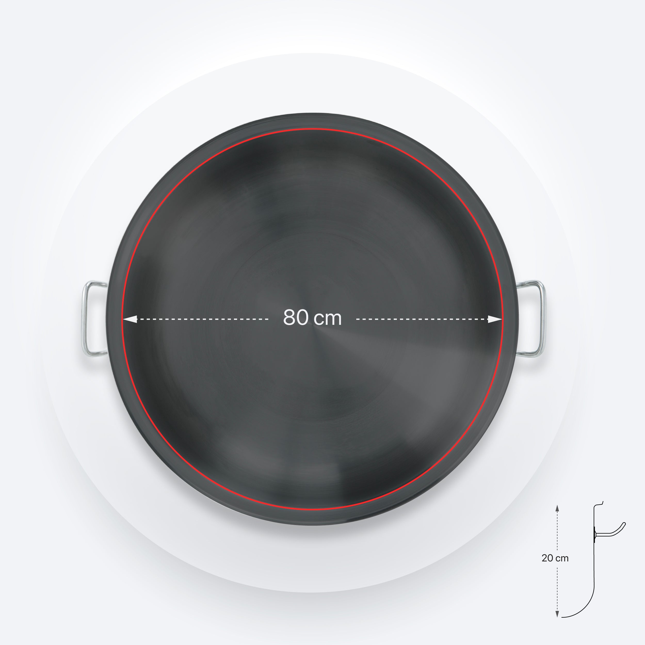 Wide Pot 80x20cm - 90 Lt Capacity