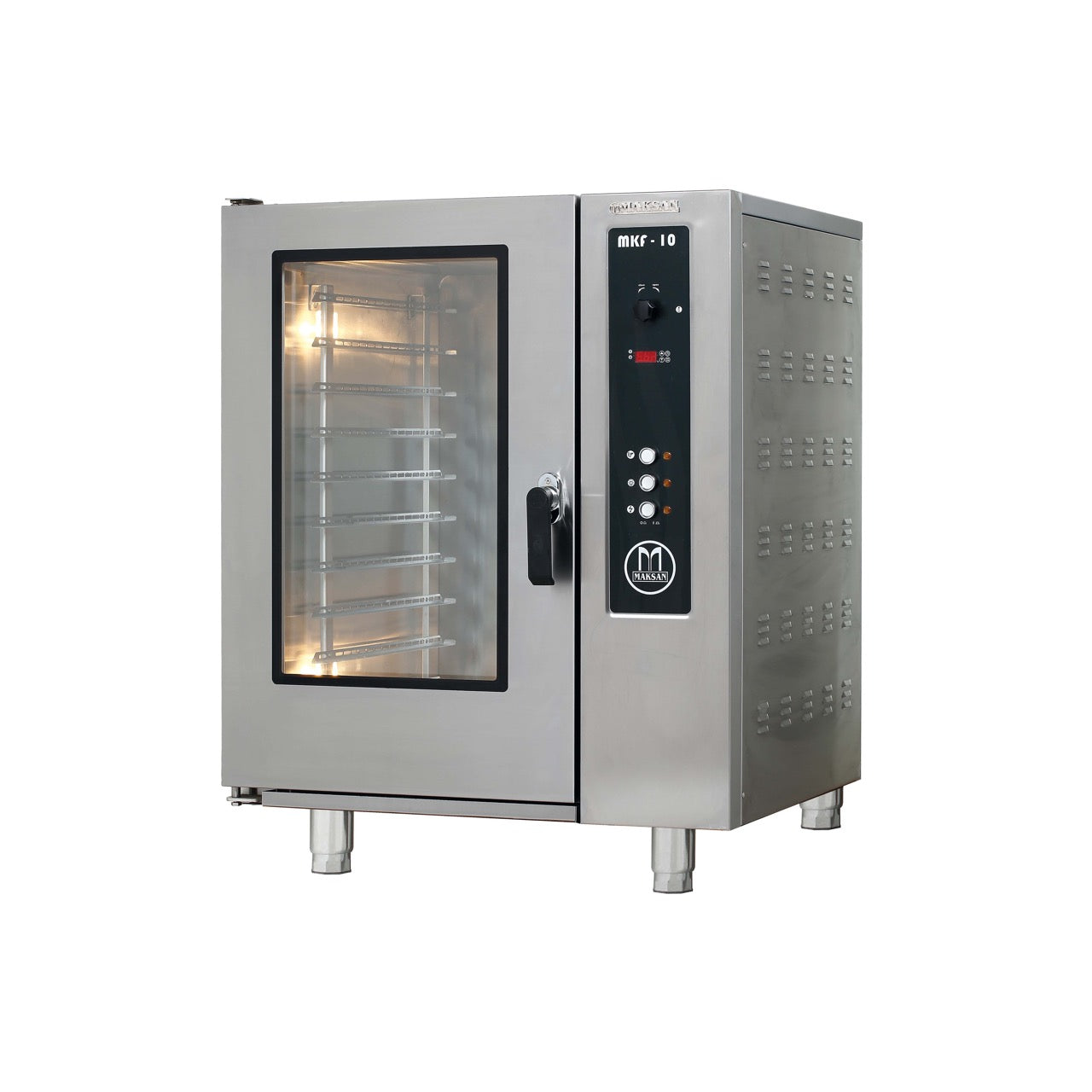 Maksan MKF-10 Elektrik Isıtmalı Konveksiyonlu Patisseri Fırını, 10 x 600 x 400mm Tepsi Kapasite