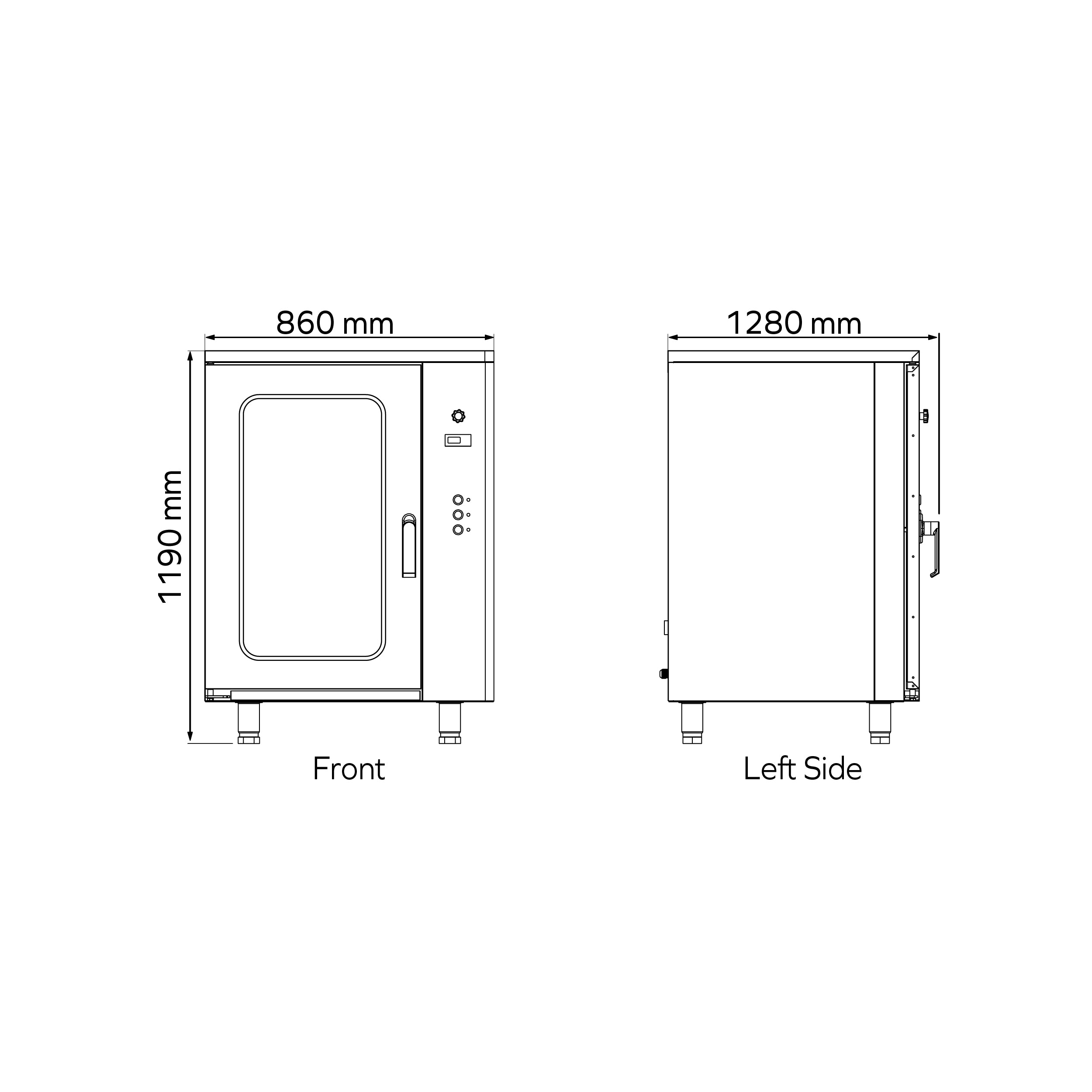 MKF-10G Gas Heated Convection Bakery Oven, 600 x 400mm x 10 Tray Capacity