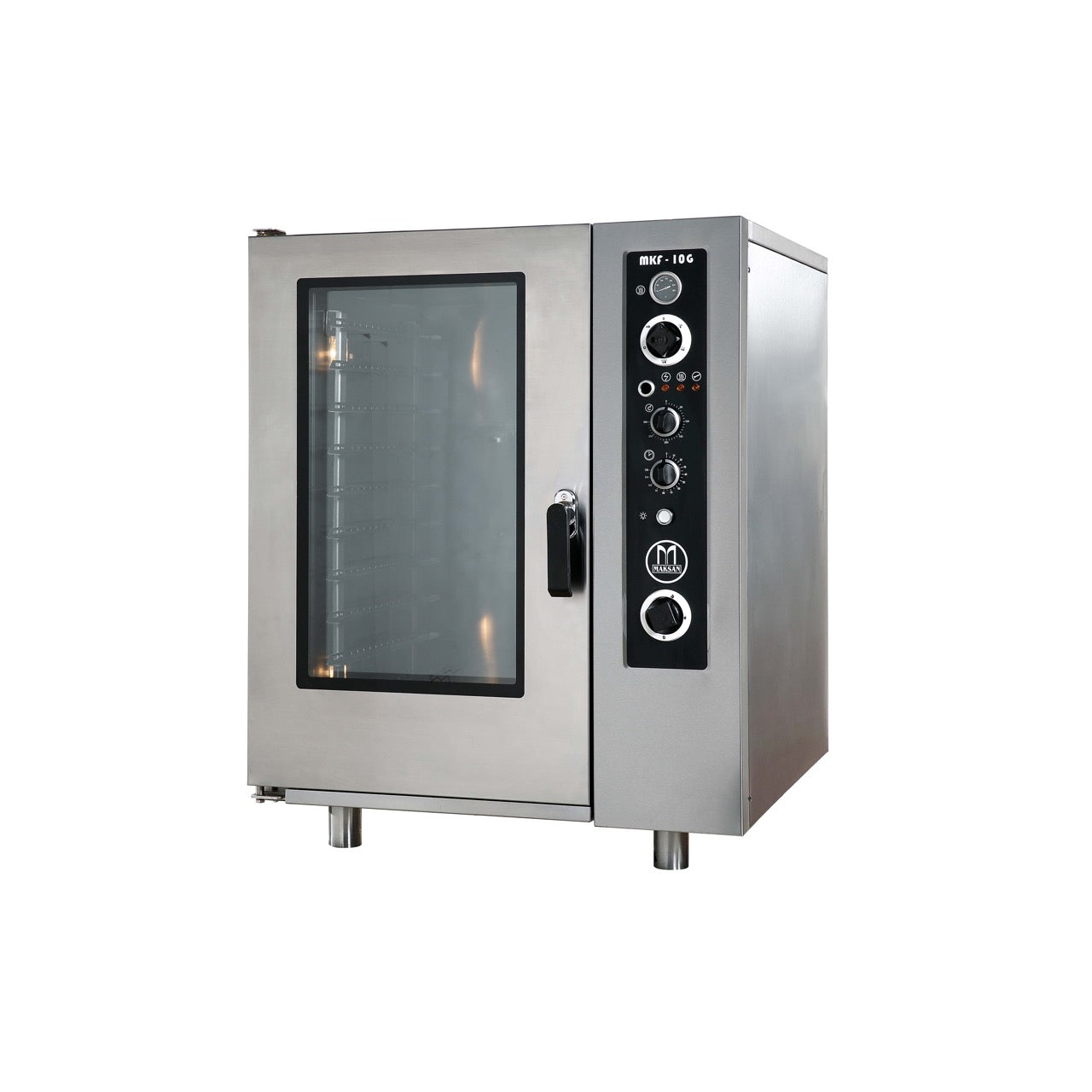 Maksan MKF-10G Gaz Isıtmalı Konveksiyonlu Patisseri Fırını, 10 x 600 x 400mm Tepsi Kapasite