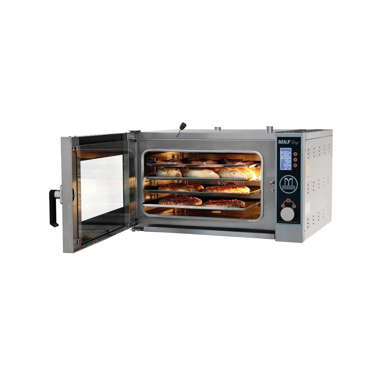 MKF-4P DIGI Electric Heated Convection Bakery Oven, 600 x 400mm x 4 Tray Capacity