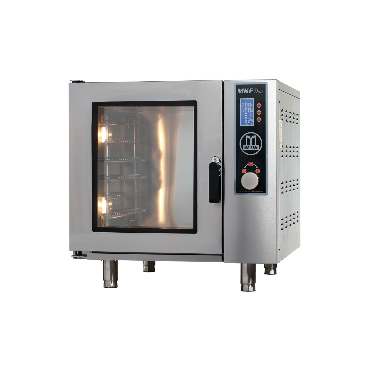 Maksan MKF-6 DIGI Elektrik Isıtmalı Konveksiyonlu Patisseri Fırını, 6 x 600 x 400mm Tepsi Kapasite