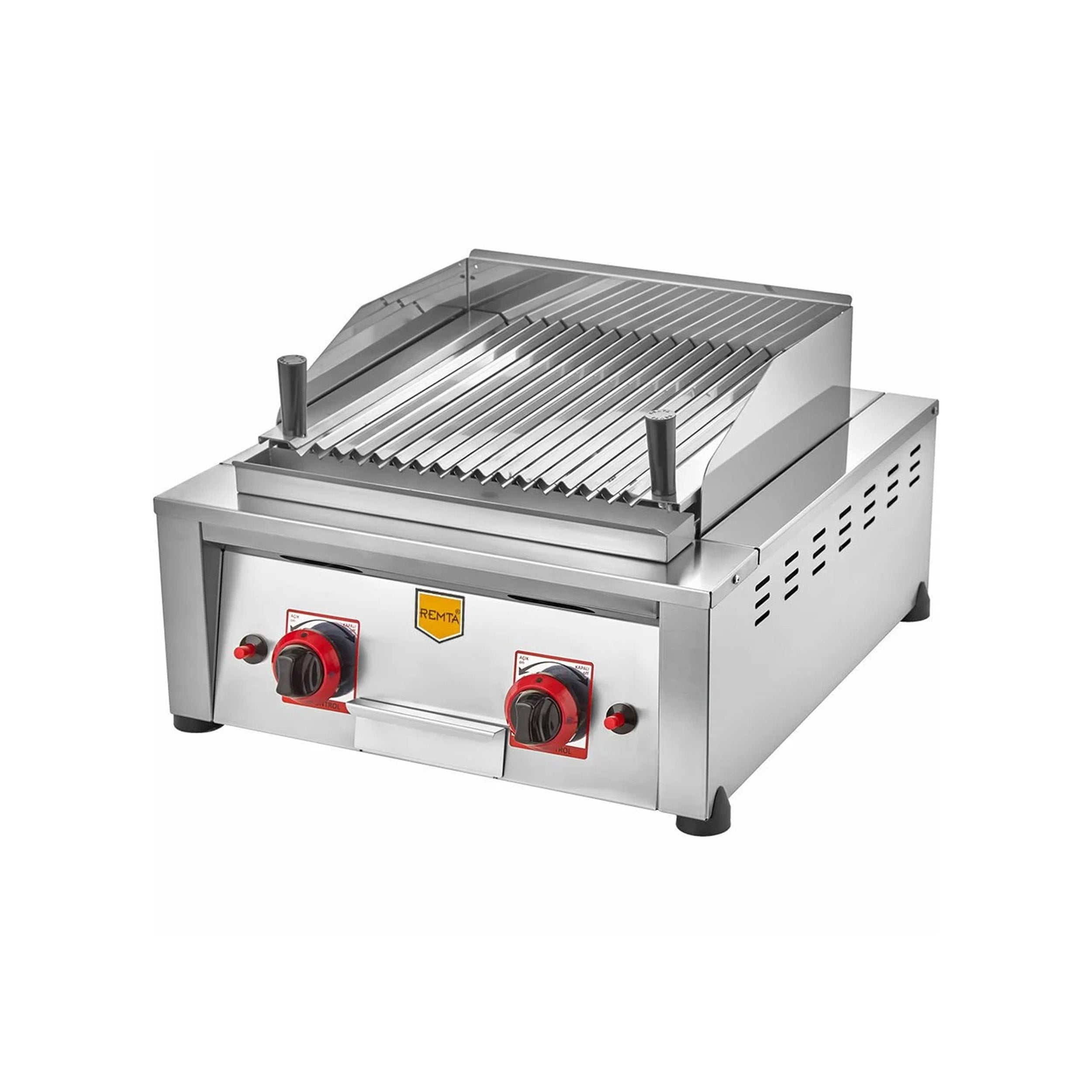 Remta Stainless Gas Lava Stone Grill - 50cm