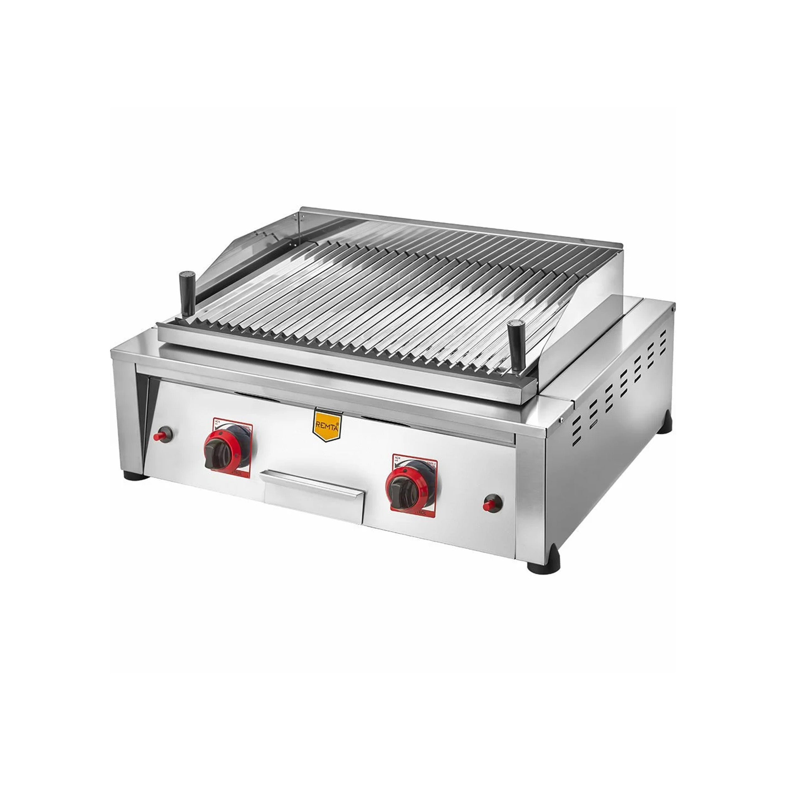 Remta Stainless Gas Lava Stone Grill - 70cm