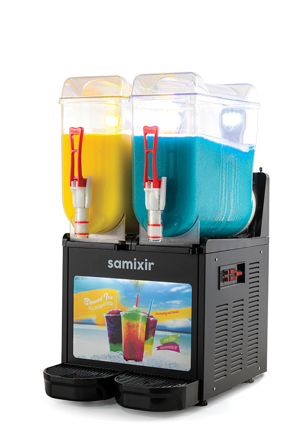 Samixir Slush Twin SLUSH24.ALLURE Granita ve Meyve Suyu Dispenseri 2X12 L