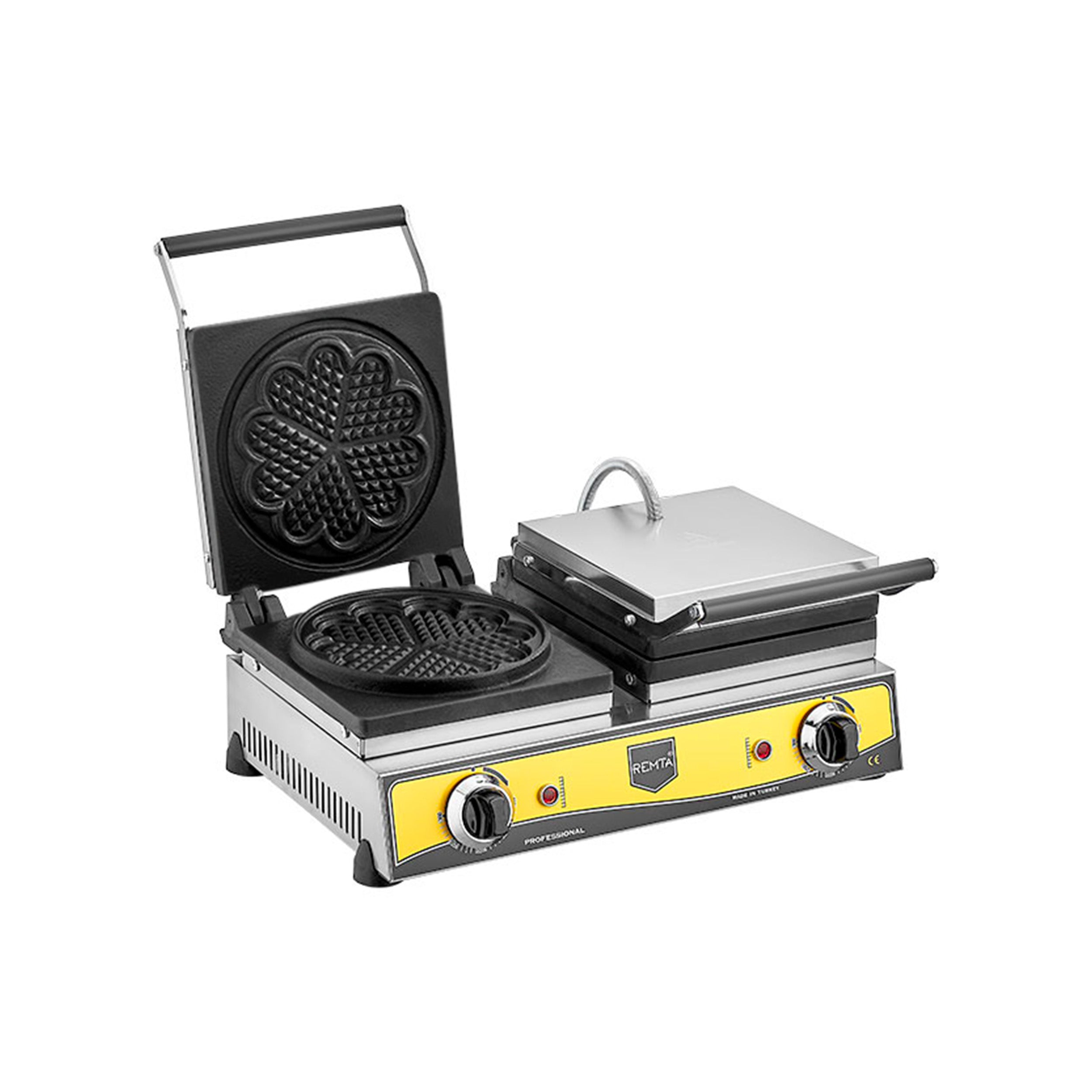 Remta Double Large Flower Model Waffle Maker - 2x21 cm