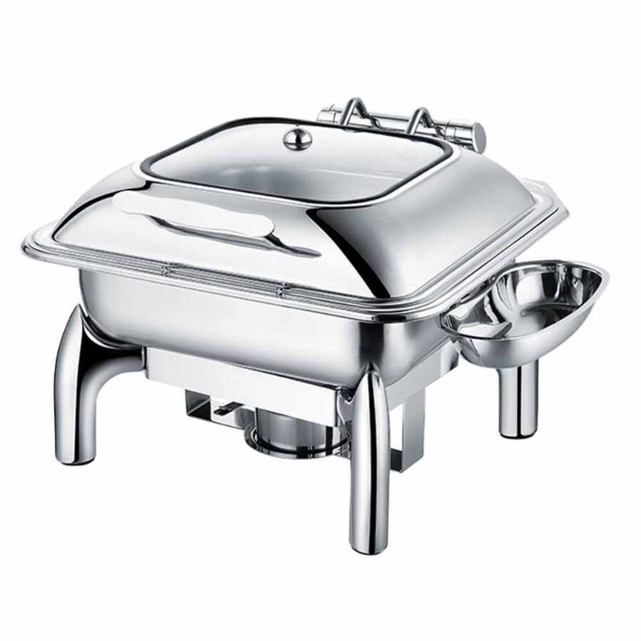 Epinox Chafing Dish Hidrolik Kapak 6 L 2/3 (CDH-6)