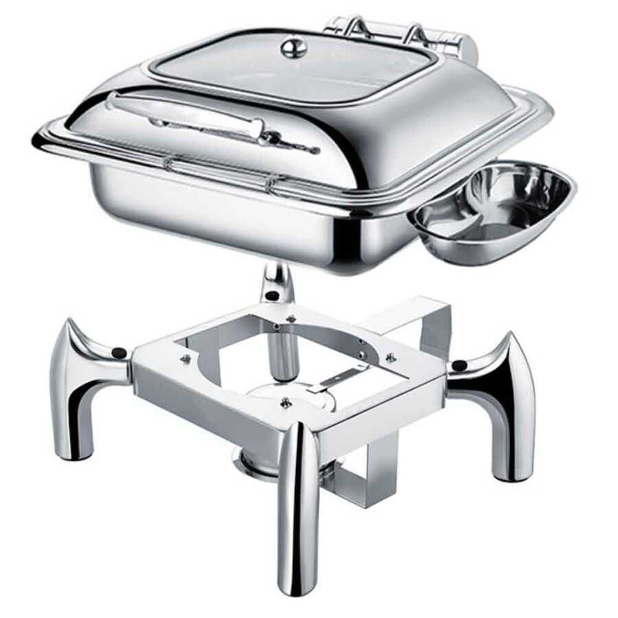 Epinox Chafing Dish Hidrolik Kapak 6 L 2/3 (CDH-6)