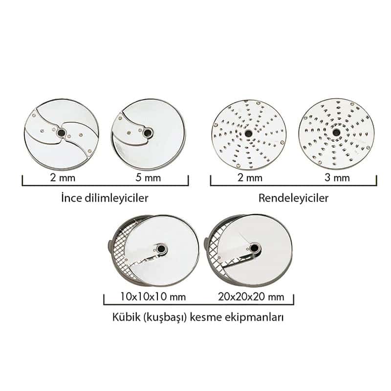 Robot Coupe 1927 Sebze Doğrama Disk Seti - 8 Bıçaklı