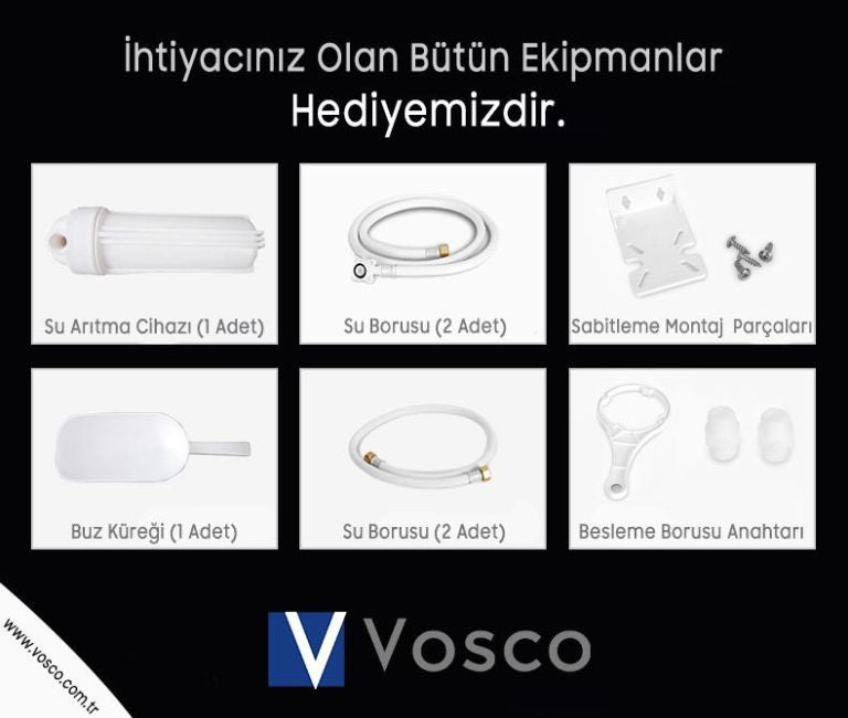 Vosco VSC-250C Buz Makinesi 250 Kg/Gün Kapasiteli